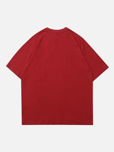 T-Shirt mit Farbverlauf und Stern-Buchstaben-Print